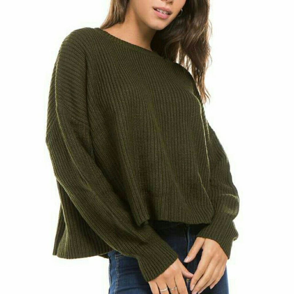 Round neck Long Sleeves Sweater - Picture 5 of 7